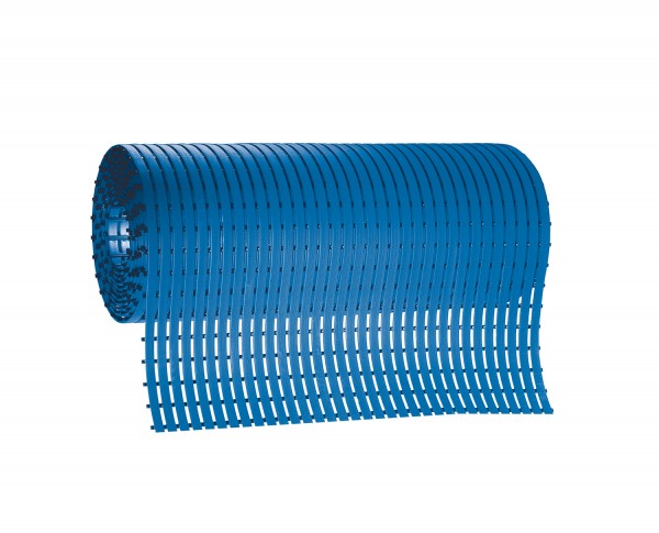 Stiefelmatte Rollenware, Länge 5 m, blau, Mattenbreite 1000 mm