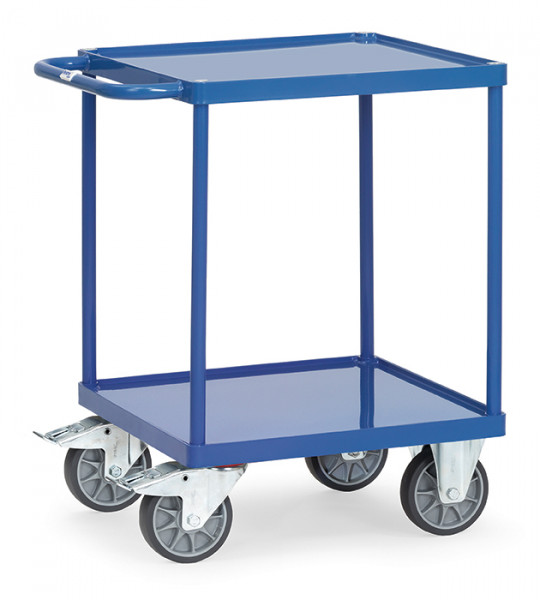 Tischwagen 2496W - Stahlblech-Wanne / Ladefläche 600 x 600 mm