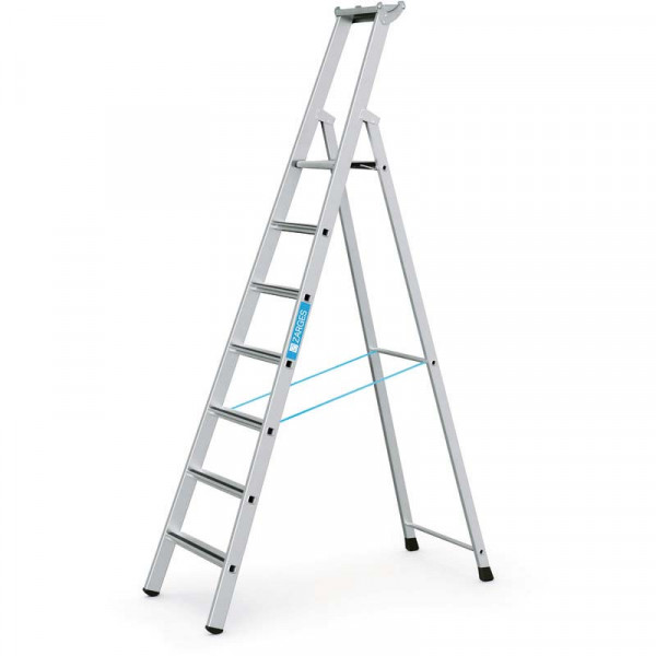 Saferstep S - Stehleiter 7 Stufen Plattformhöhe 1,85 m, Arbeitshöhe 3,85 m