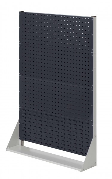 ®RasterPlan Stellwand Gr.4 einseitig H1450 x B1000 x T240 mm RAL 7035/7016. 3 Lochplatten 1 Schlitzplatten.