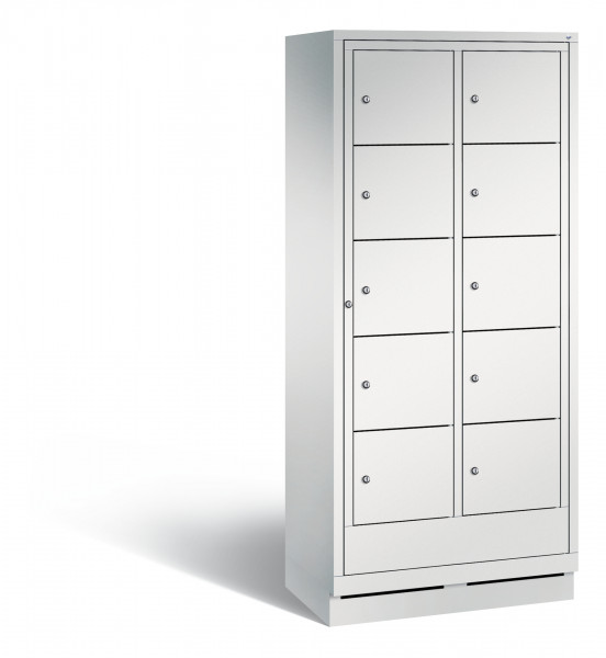 C+P Wäsche-Ausgabeschrank Evolo, H1800xB810xT500mm, 7035/7035