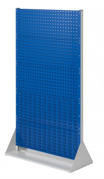 ®RasterPlan Stellwand Gr.5 doppelseitig H1790 x B1000 x T430 mm RAL 7035/5010. 6 Lochplatten 4 Schlitzplatten.