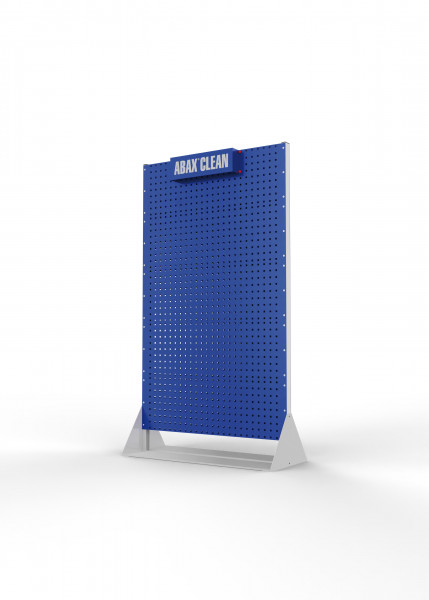 ABAX® Clean Point stationär doppelseitig RAL 7035/5010 mit 10 Lochplatten