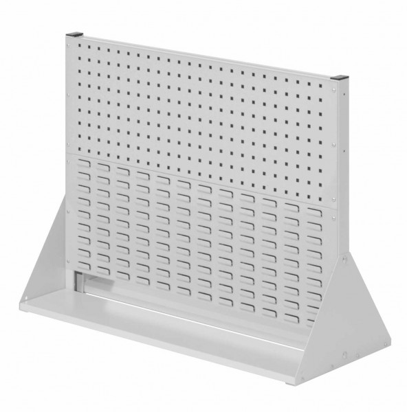 ®RasterPlan Stellwand Gr.2 doppelseitig H760 x B1000 x T430 mm RAL 7035. 2 Lochplatten 2 Schlitzplatten.