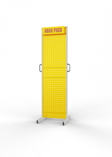 ABAX® Pack Station stationär einseitig RAL 7035/1023 HxBxT 1870 x 530 x 590 mm