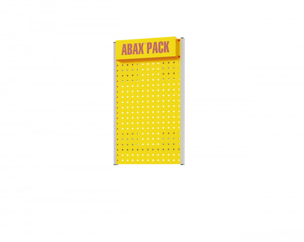 ABAX® Pack Board RAL 7035/1023 HxBxT 900 x 530 x 50 mm