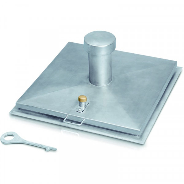 Brunnenabdeckung, eckig, V2A Schachtmaß 1200 x 1200 mm