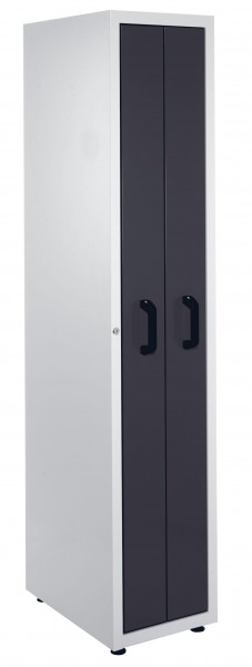 ®RasterPlan Auzugsschrank 2 Auszüge Lochplatte RAL 7035/7016.