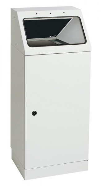 Abfalltrennung FP 45, Behälter zur Wandbefestigung, RAL 7035/ProPad anthrazitgrau. Mit verzinktem Innenbehälter, 45 Liter.