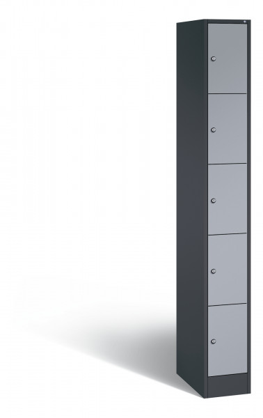 C+P Schließfachschrank Vesto, H1950xB240xT480mm, 7016/9006