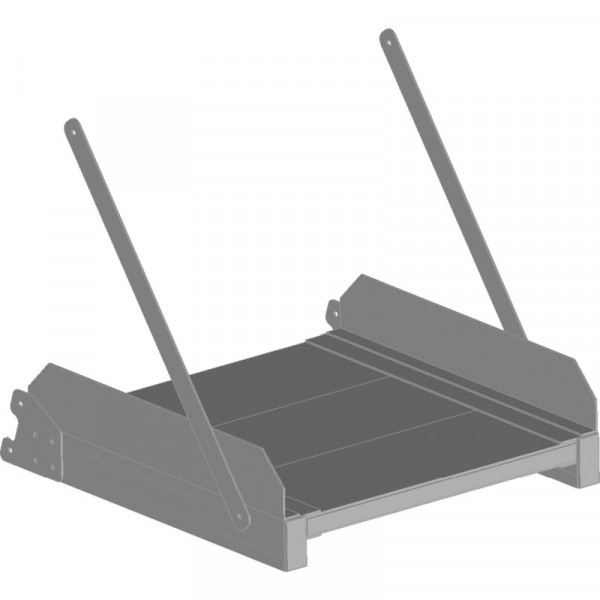 Optionsmodul Plattform Alu gerieft für Plattformlänge 300 mm