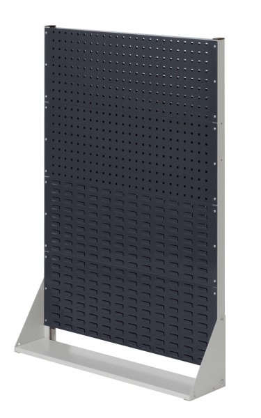 ®RasterPlan Stellwand Gr.4 einseitig H1450 x B1000 x T240 mm RAL 7035/7016. 2 Lochplatten 2 Schlitzplatten.