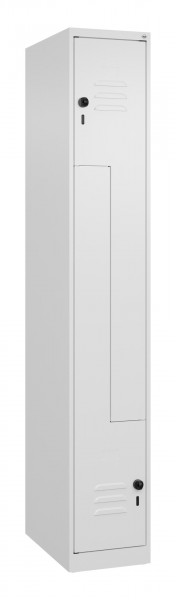C+P Z-Spind Classic PLUS, 2 Abteile, 1850x300x500mm, 9016/9016