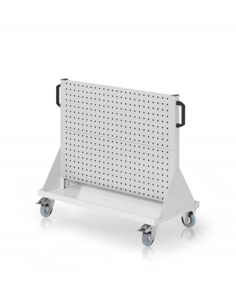 RasterMobil Gr. 2 RAL 7035 H890 x B1000 x T500 mm. 4 Lochplatten.