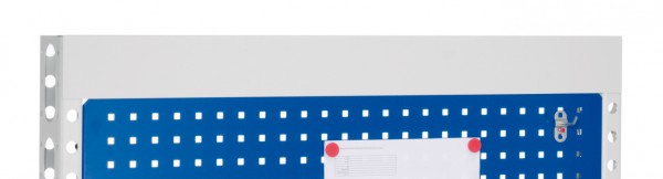 Infoleiste unbeschriftet B 1070 mm RAL 7035 für ErgoPlus Steharbeitsplatz.