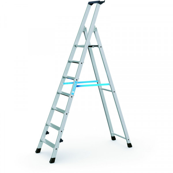 Nova S - Stufen-Stehleiter 7 Stufen Plattformhöhe 1,48 m, Arbeitshöhe 3,5 m
