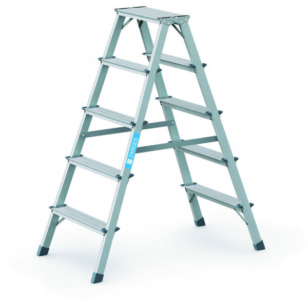 Scana B - Stufen-Stehleiter 2 x 5 Stufen Leiterlänge 1,17 m, Arbeitshöhe 2,65 m