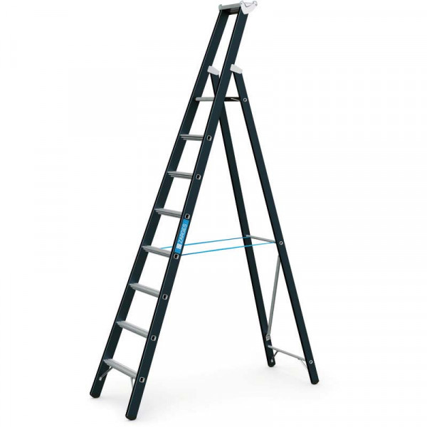 Megastep S - Stehleiter 8 Sprossen Plattformhöhe 2,12 m, Arbeitshöhe 4,15 m