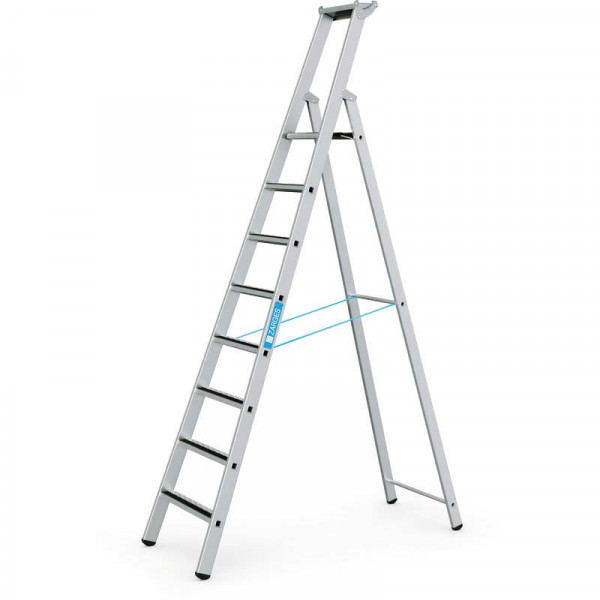 R13step S - Stufen-Stehleiter 8 Stufen Plattformhöhe 2,12 m, Arbeitshöhe 4,15 m