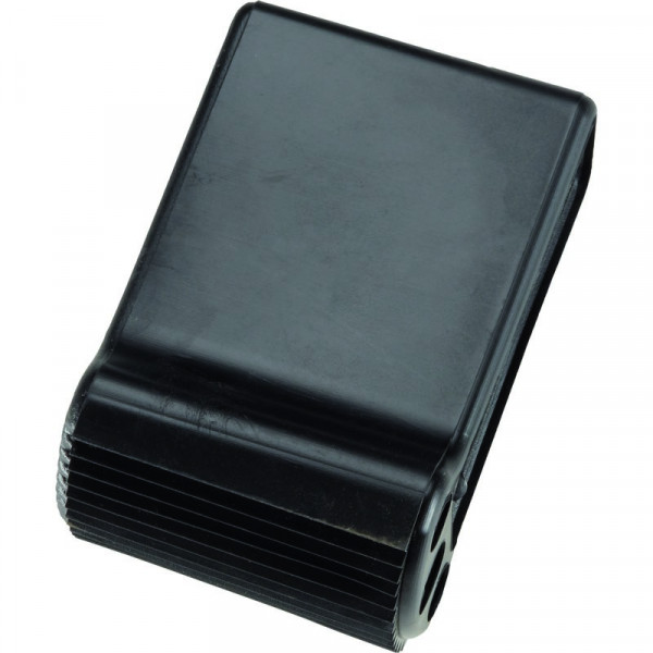 Außenschuh für Quertraverse schwarz 73 x 25 mm