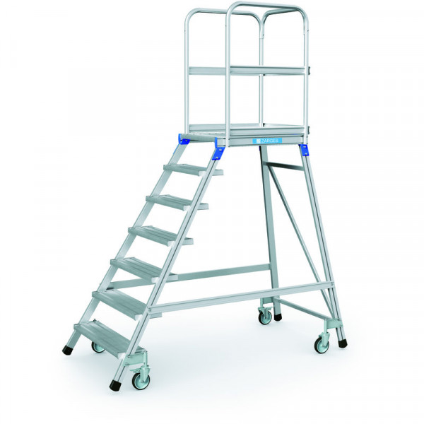 Podesttreppe, einseitig 7 Stufen Podesthöhe 1,68 m