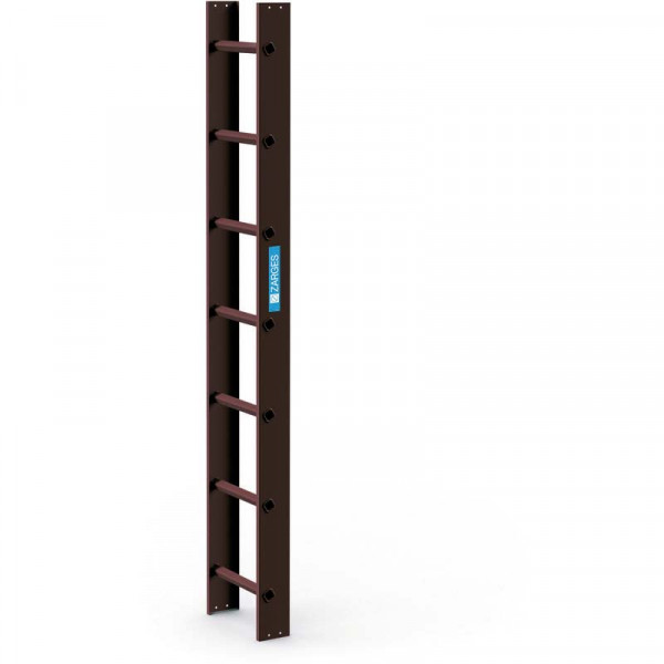 Dachleiter 2,0m Braun beschichtet 7 Sprossen