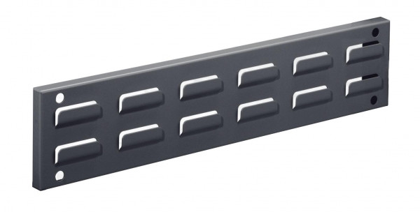 ®RasterPlan Wandschiene Schlitzplatte L 460 x H 100 mm. RAL 7016.