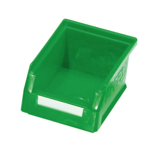 ®RasterPlan Lagersichtkasten Größe 7 Mit Aufhängeleiste für ®RasterPlan Schlitzplatten Grün L 160 mm x B 105 mm x H 75 mm
