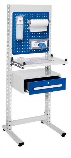 ErgoPlus Steharbeitsplatz Mod 2 RAL 7035 /5010 H1770 x B 670 mm