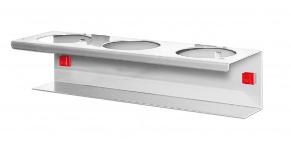 ABAX® Runddosenhalter 3-fach Durchmesser 70 mm Alufarben