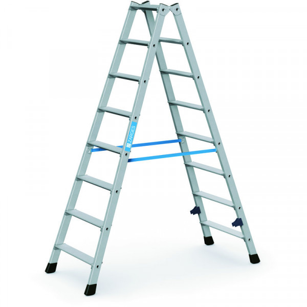 Nova B - Stufen-Stehleiter 2 x 8 Stufen Leiterlänge 1,84 m, Arbeitshöhe 3,2 m