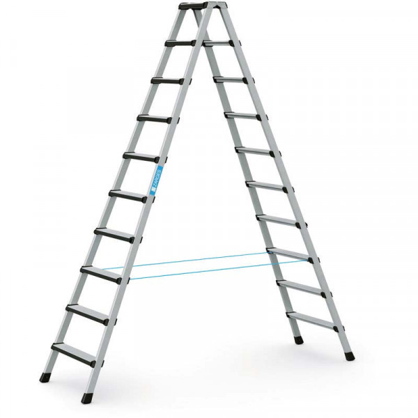 Comfortstep B - Stehleiter 2 x 10 Stufen Leiterlänge 2,72 m, Arbeitshöhe 4 m