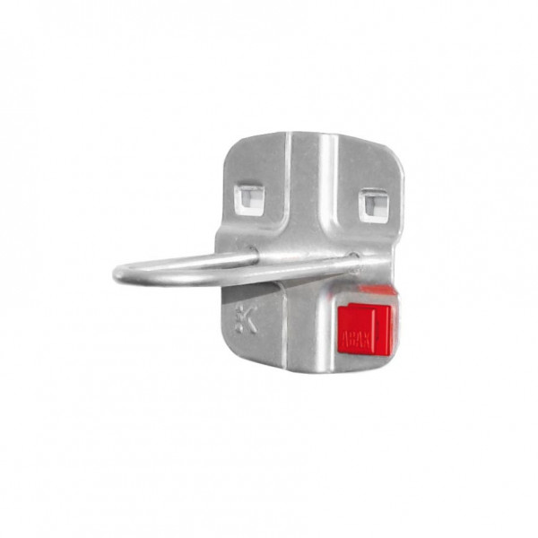 ABAX® Rundhalter Breite 25 mm x Länge 65 mm Alufarben