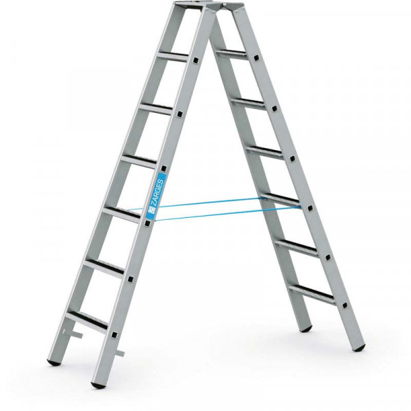 R13step B - Stehleiter 2 x 7 Stufen Leiterlänge 1,98 m, Arbeitshöhe 3,3 m