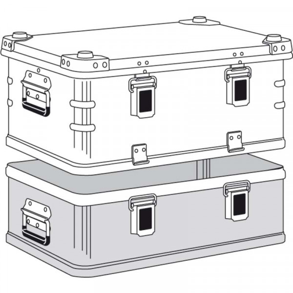 Alu-Kiste K470 Plus OT; IM:550x350x220mm Nur in Verbindung m Unterteil verwendbar