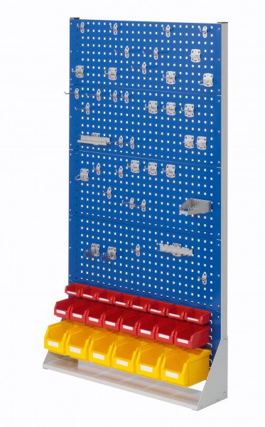 ®RasterPlan Stellwand Gr.5 einseitig H1790 x B1000 x T240 mm RAL 7035. 1 x Werkzeughaltersortiment 40-teilig 6 x Lagersichtkästen Größe 6 8 x Lagersichtkästen Größe 7 8 x Lagersichtkästen Größe 8.