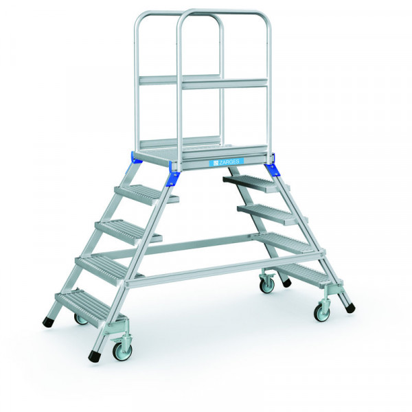 Podesttreppe, beidseitig 5 Stufen Podesthöhe 1,20 m