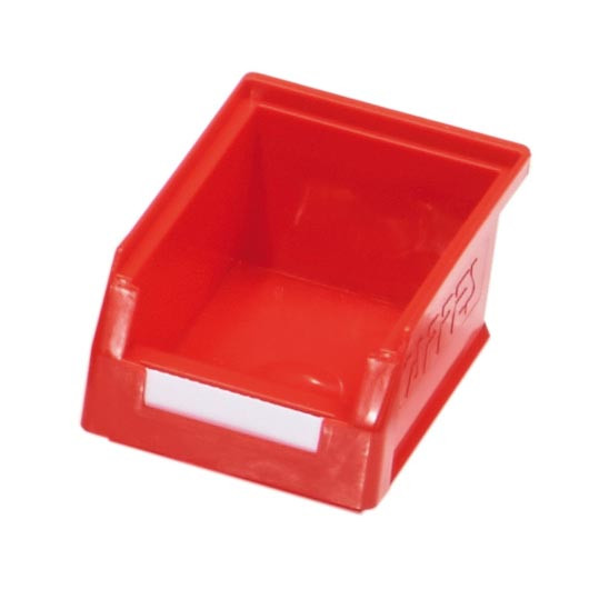 ®RasterPlan Lagersichtkasten Größe 7 Mit Aufhängeleiste für ®RasterPlan Schlitzplatten Rot L 160 mm x B 105 mm x H 75 mm
