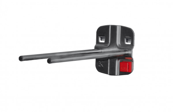 ABAX® Doppelter Werkzeughalter gerader Dorn Länge 150 mm Anthrazitgrau