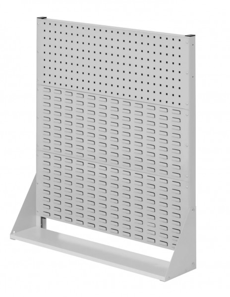 ®RasterPlan Stellwand Gr. 3 einseitig H1100 x B1000 x T240 mm RAL 7035. 1 Lochplatten 2 Schlitzplatten.
