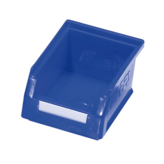 ®RasterPlan Lagersichtkasten Größe 7 Mit Aufhängeleiste für ®RasterPlan Schlitzplatten Blau L 160 mm x B 105 mm x H 75 mm