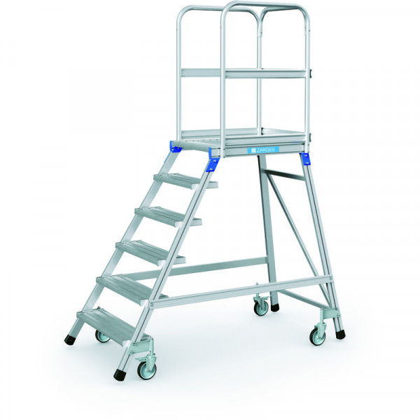 Podesttreppe, einseitig 6 Stufen Podesthöhe 1,44 m