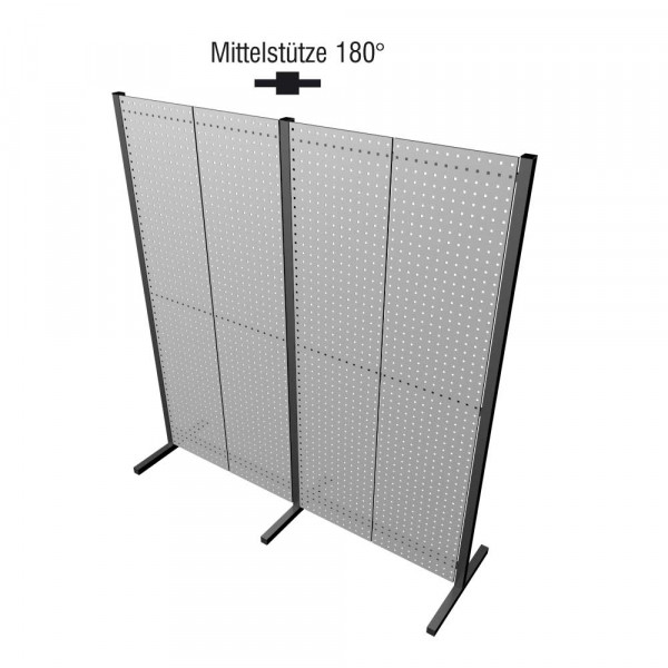 Mittelstütze 180° anthrazitgrau.