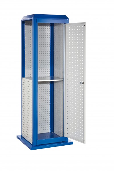 ®RasterPlan ToolTower groß Mod 3 stationär RAL 7035/5010. 2 LP außen groß 2 LP innen groß,