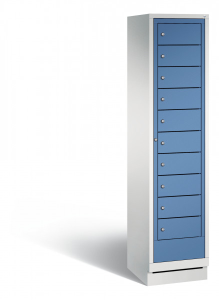 C+P Wäsche-Ausgabeschrank Evolo, H1800xB420xT500mm, 7035/5023