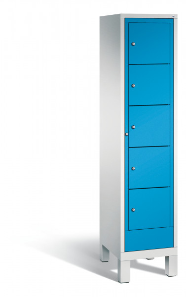 C+P Wäsche-Sammelschrank Evolo, H1850xB420xT500mm, 7035/5012