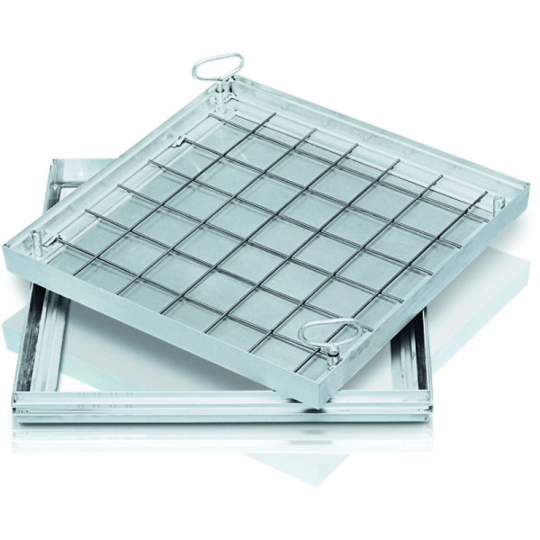 Schachtabdeckung Aluminium Schachtmaß 500 x 500 mm