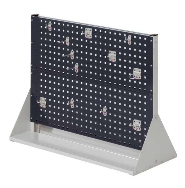 ®RasterPlan Stellwand Gr.2 doppelseitig H760 x B1000 x T430 mm RAL 7035/7016. 1 x Werkzeughaltersortiment 12-teilig.