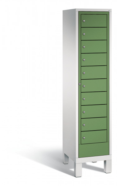 C+P Wäsche-Sammelschrank Evolo, H1850xB420xT500mm, 7035/6011