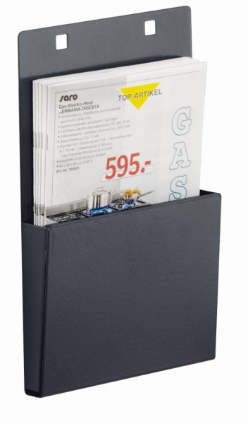 ®RasterPlan Prospekthalter DIN A5 Breite 150 mm x Höhe 210 mm Anthrazitgrau